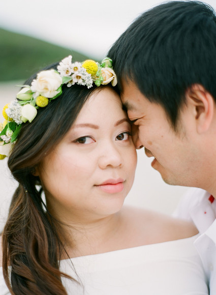 Floral coastal maternity photos