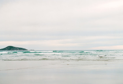 Floral coastal maternity photos