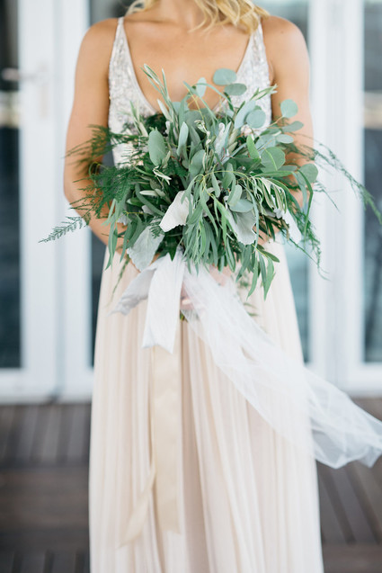 Green bridal bouquet