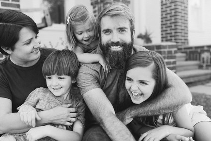 Modern family photos - The Shephard family in Houston