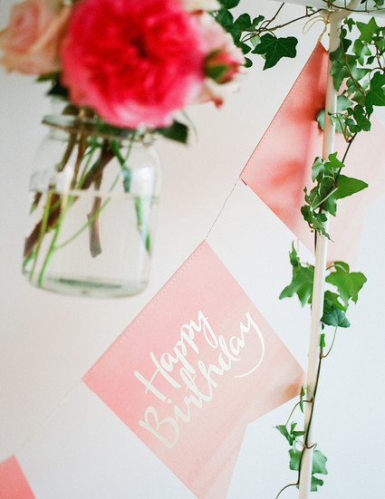 Ice cream and floral 1st birthday party