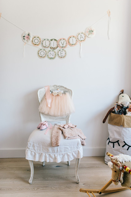 Ice cream and floral 1st birthday party