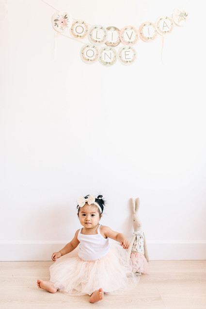 Ice cream and floral 1st birthday party