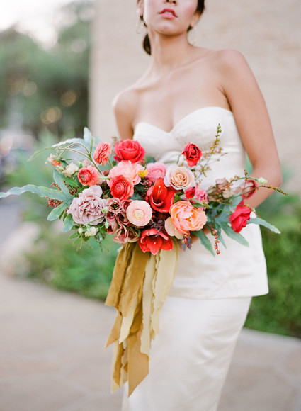 Bright bridal bouquet