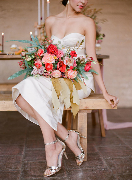 Bright bridal bouquet