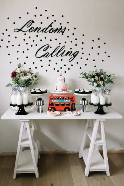 London's Calling first birthday party Inspiration