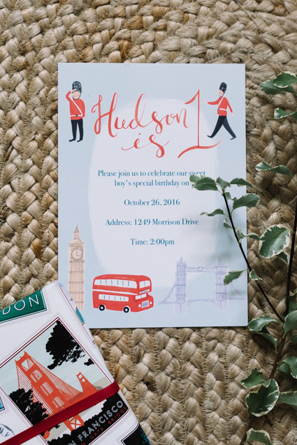 London's Calling first birthday party Inspiration