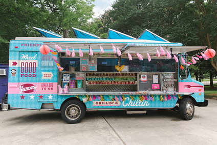 food truck at wedding