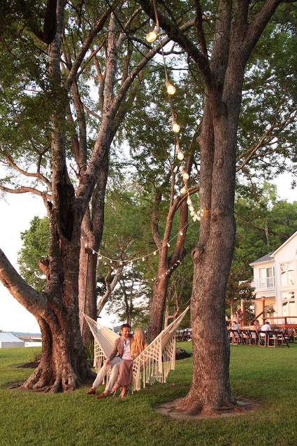 lakeside wedding reception