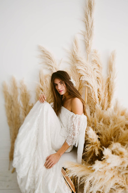 Modern wedding dress