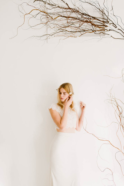 Modern wedding dress