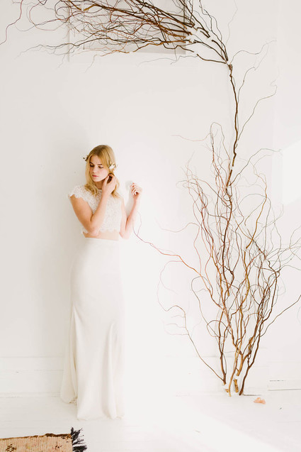 Modern wedding dress