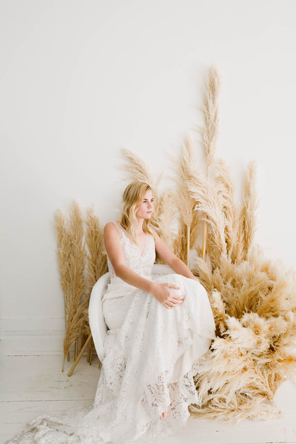 Modern wedding dress