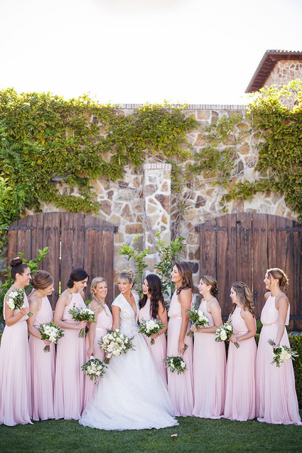 Pink bridesmaid dresses