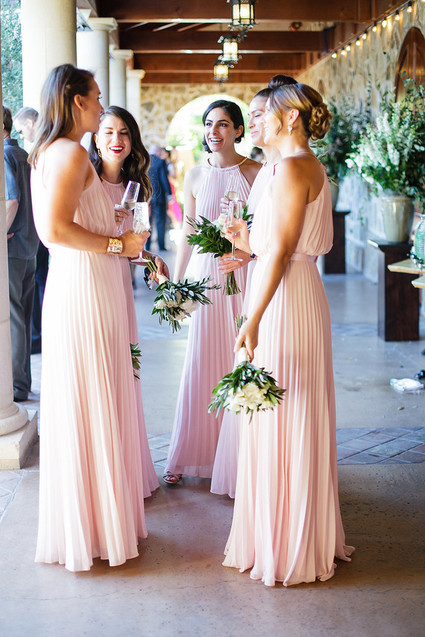 Pink bridesmaid dresses
