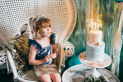 Mermaid 5th birthday party for Lucca Valentine