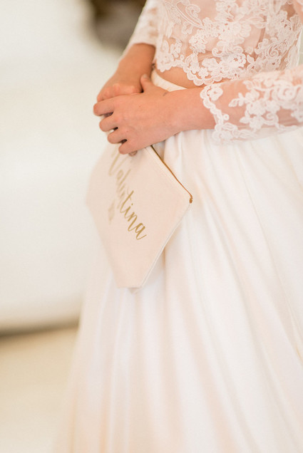 Two piece wedding dress