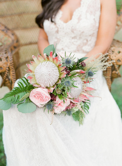 Protea bridal bouquet