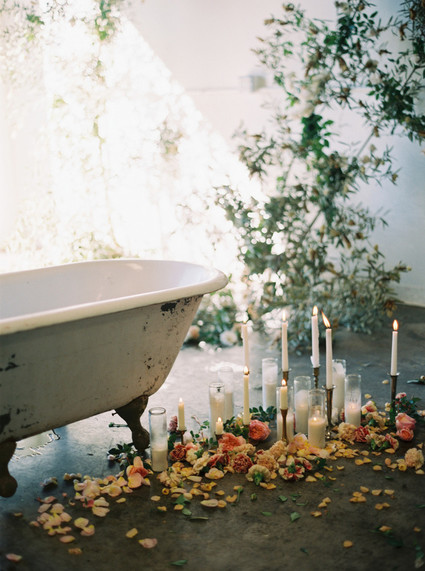 Floral milk bath