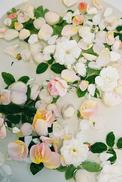 floral milk bath