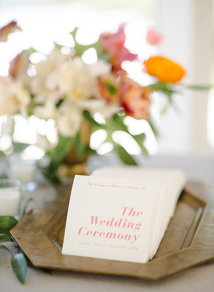 Wedding programs
