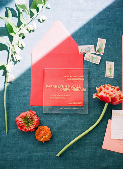 Modern wedding invitation