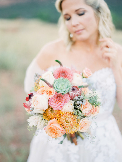 Desert bridal bouquet