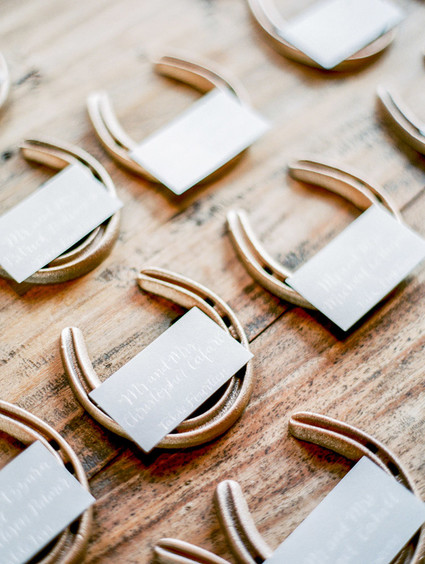 Horseshoe wedding decor