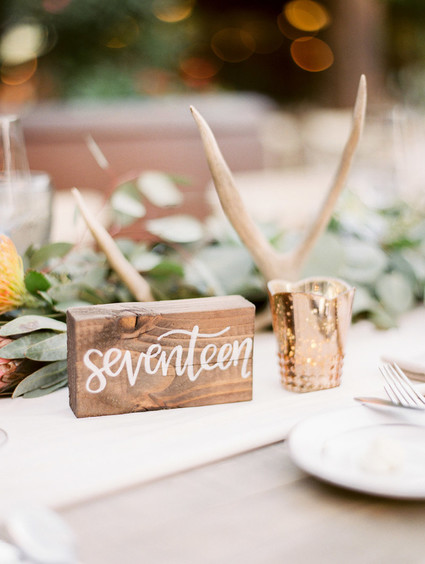 Rustic wedding decor