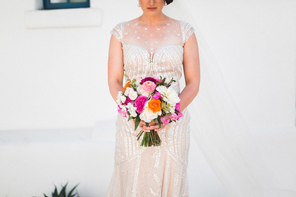 Colorful bridal bouquet