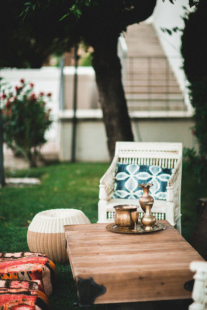 Bohemian wedding lounge