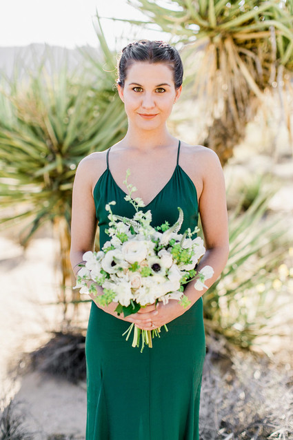Green wedding dress