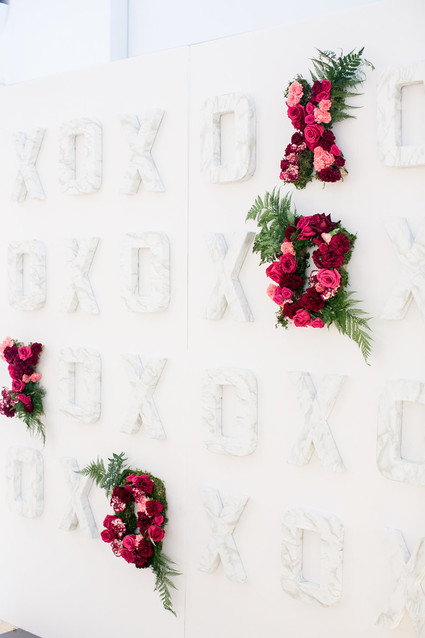 Floral letters
