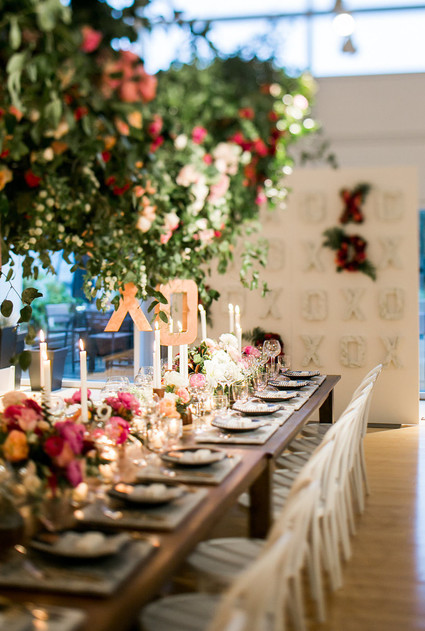 Valentines inspired dinner party