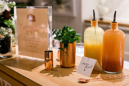 Homemade cocktail syrups