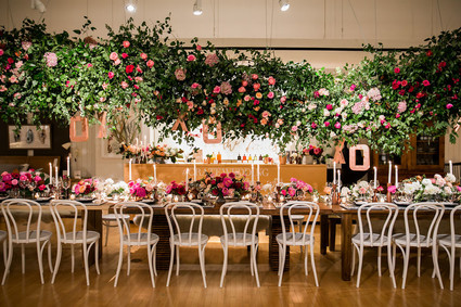 Oversized floral garland