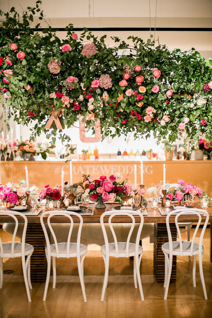 Oversized floral garland