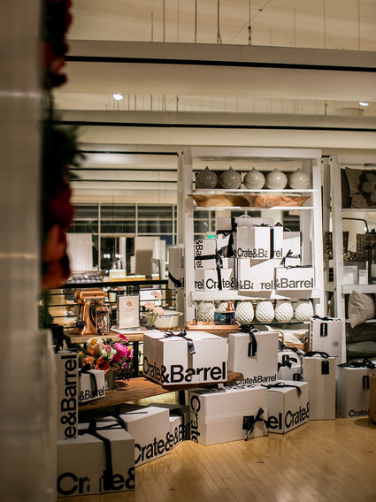 Crate and Barrel wedding registry event