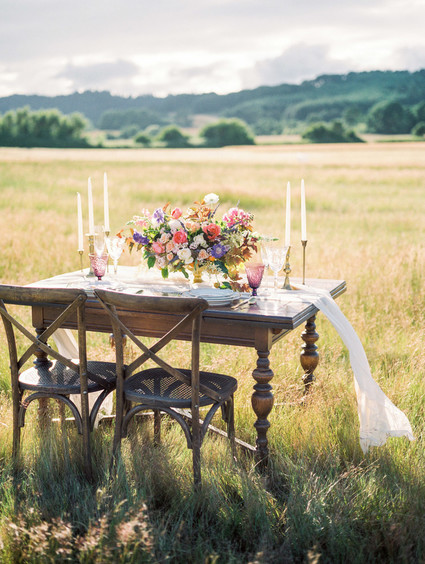 Romantic wine country wedding Inspiration