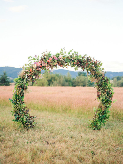 Floral ceremony arch