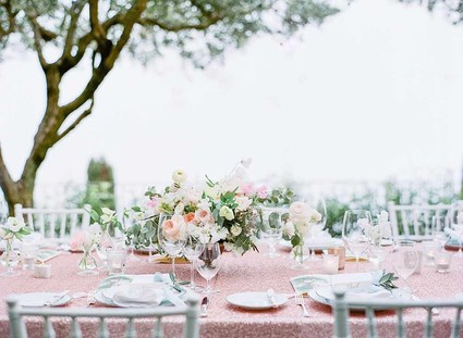 Garden wedding reception