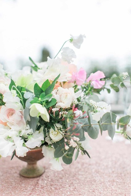 Romantic garden wedding flowers