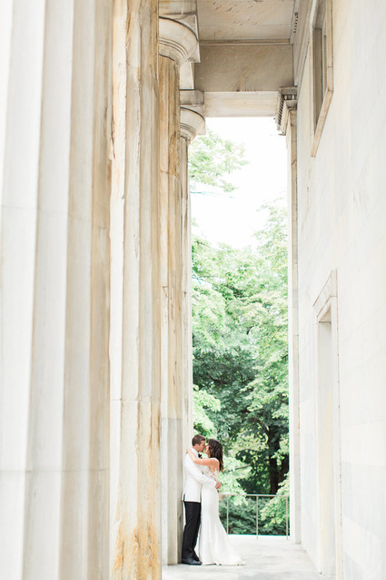Romantic wedding portrait