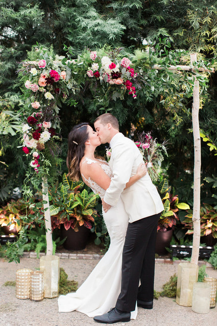 Romantic floral arbor