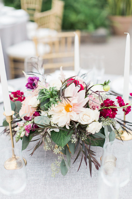 Romantic wedding florals