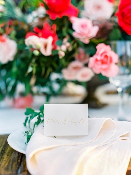 Calligraphy place card