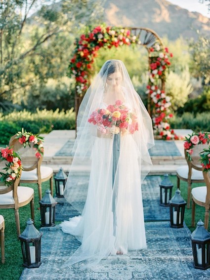 Romantic pink and navy wedding ideas