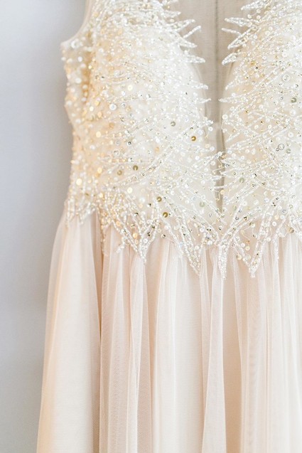 Beaded wedding gown