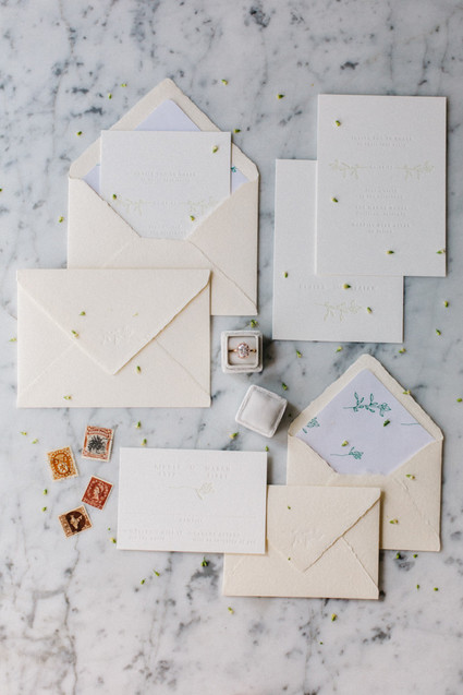 Elegant wedding invitation suite