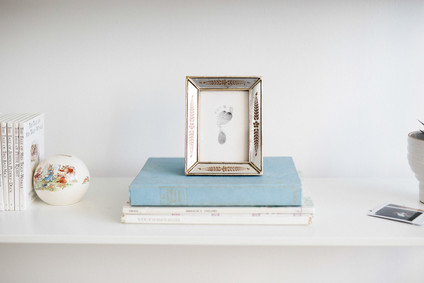 Modern wood and white nursery